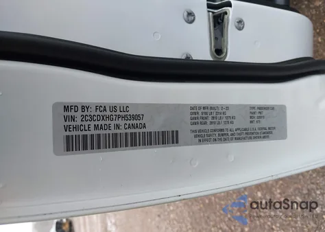 2023 Dodge Charger Gt from USA, damaged, VIN 2C3CDXHG7PH539057